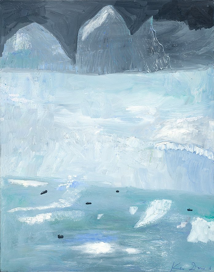 <p><em><strong>Ice cliff</strong></em>, 2016, oil on linen, 122 x 97 cm</p>