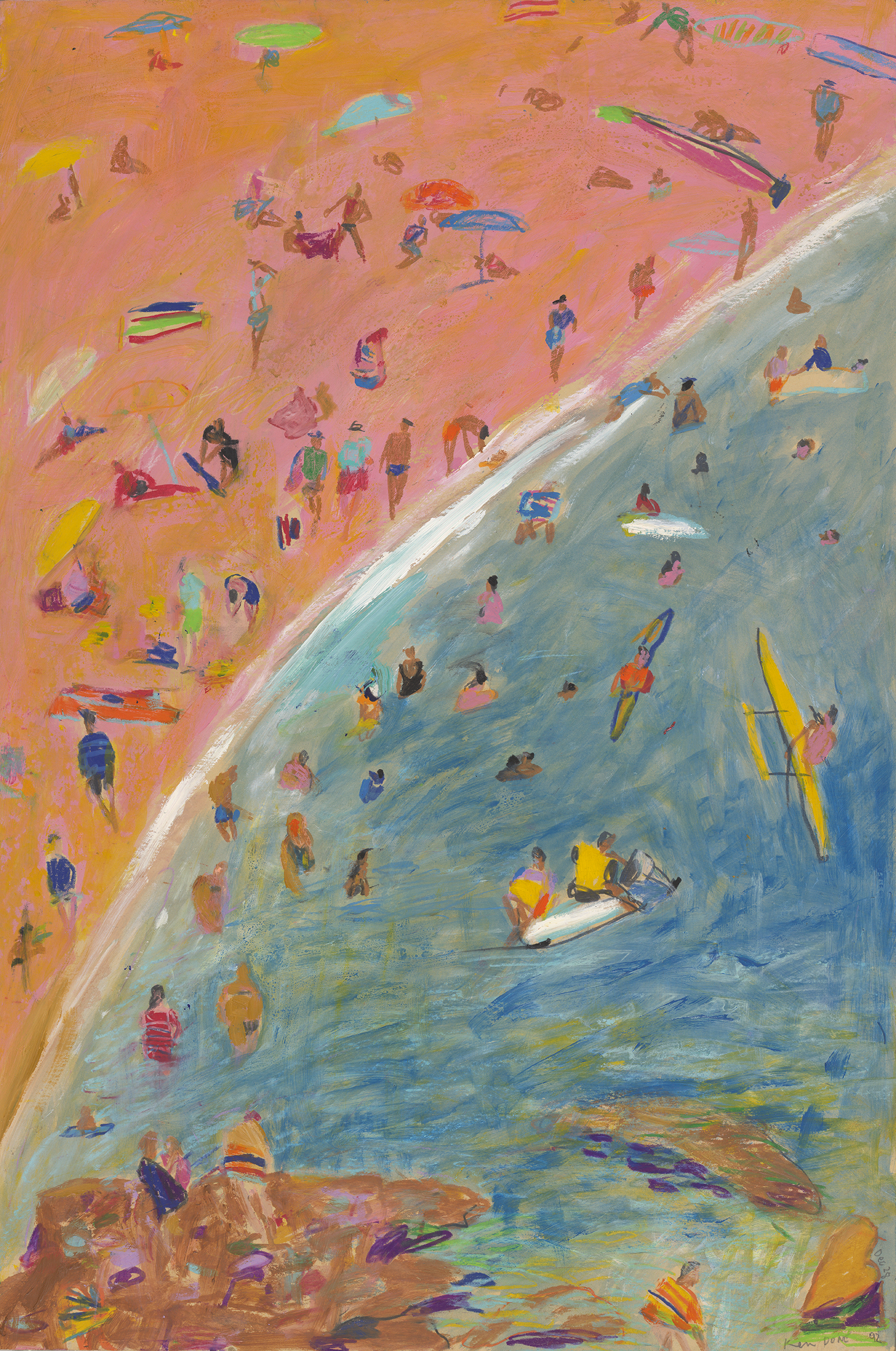 A busy day at the beach