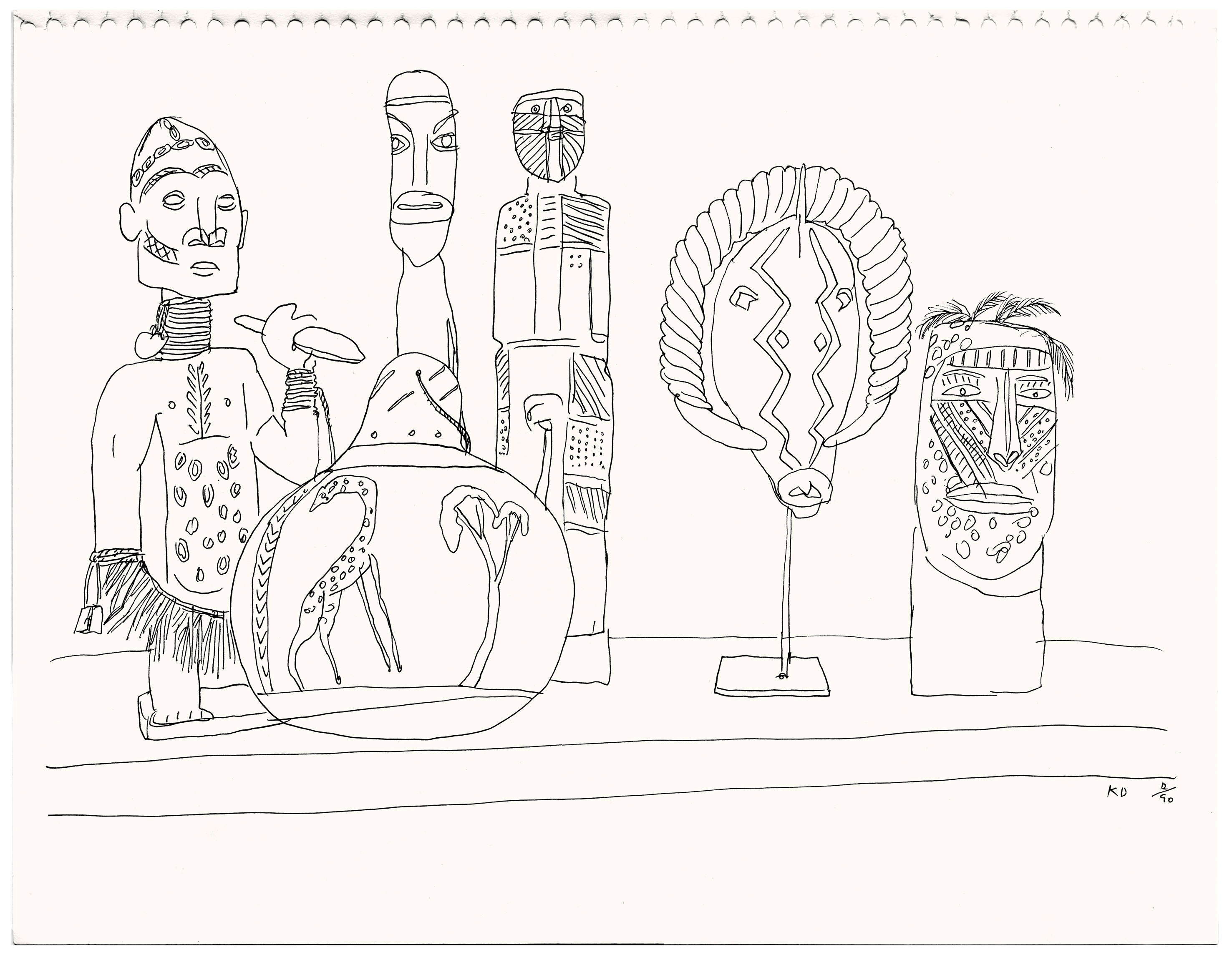 African icons in the studio