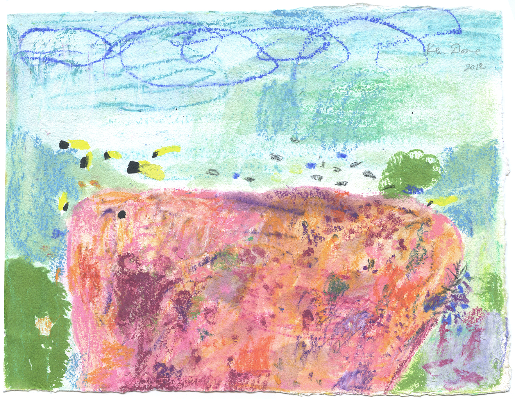 Big orange coral head