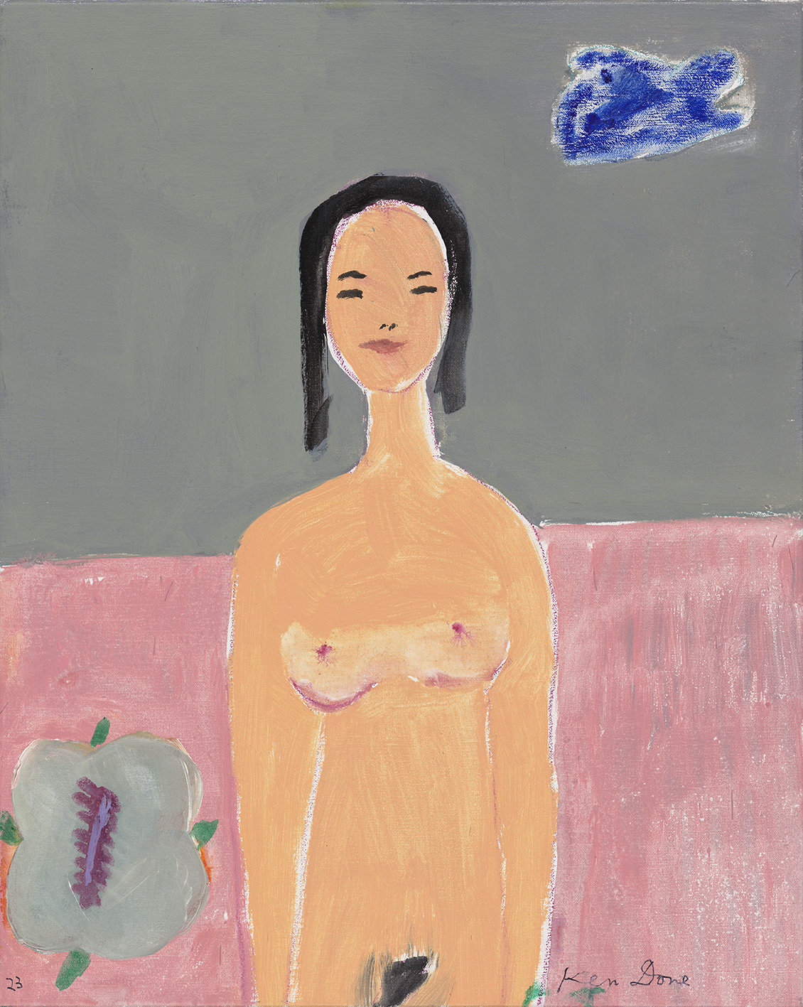 Nude and ultramarine cloud