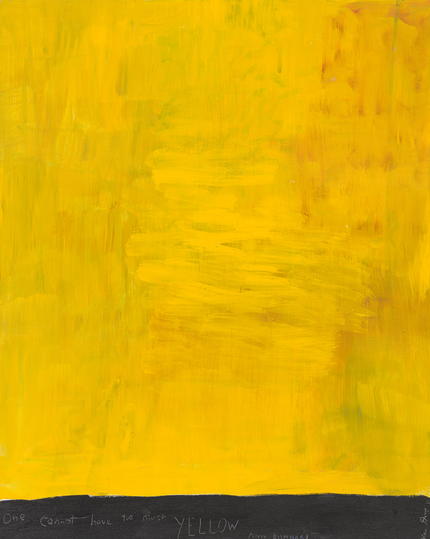 One cannot have too much yellow - Pierre Bonnard