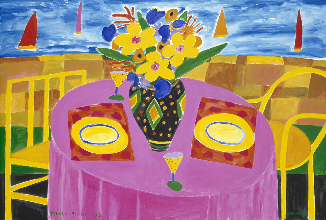 Table by the sea