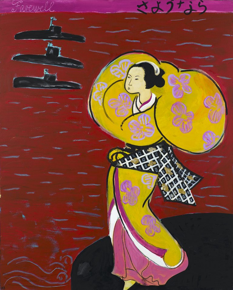 <p><em><strong>Farewell,</strong></em> 2011, oil and acrylic on canvas, 152 x 122 cm</p>