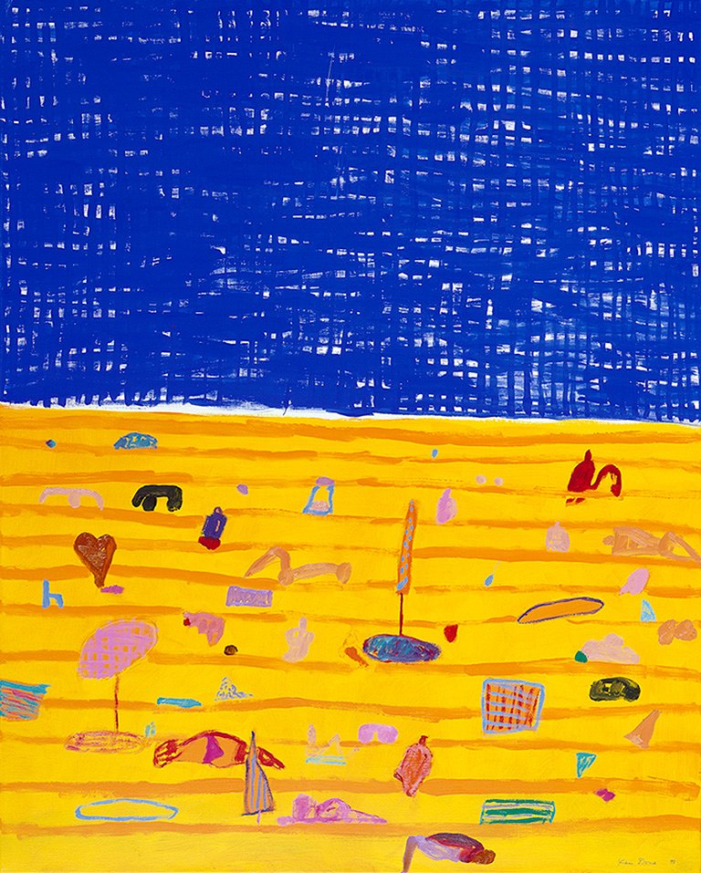 <p><em><strong>Beach painting I</strong>,</em> 1999, acrylic on canvas, 152 x 122 cm</p>