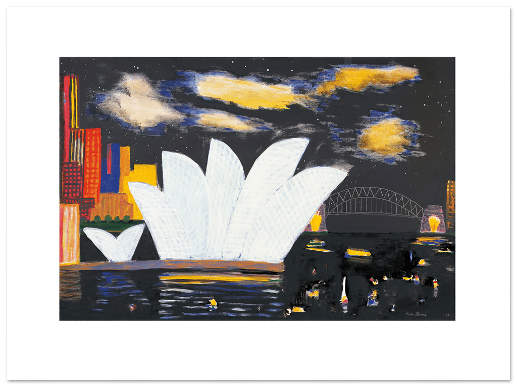 Bridge and Opera House, night clouds, 2004
