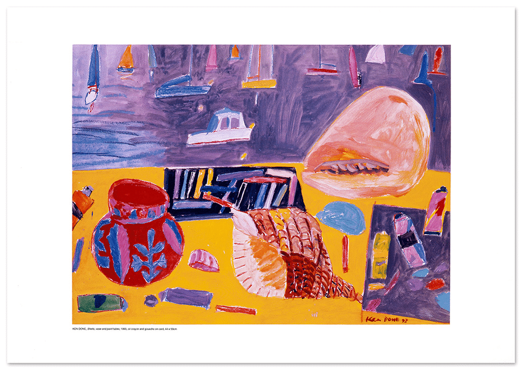 Poster – Shells, Vase and Paint Tubes