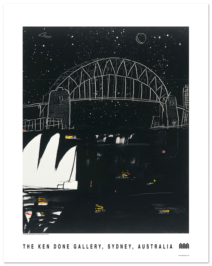 Poster – Sydney Night 3/4 Moon