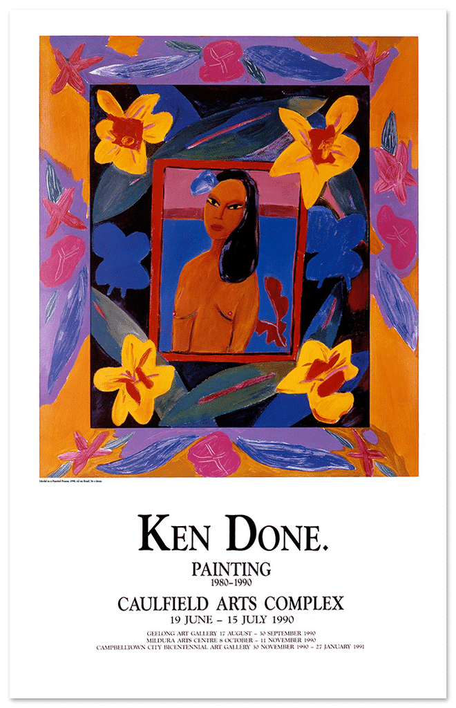 Poster – Model in a Painted Frame