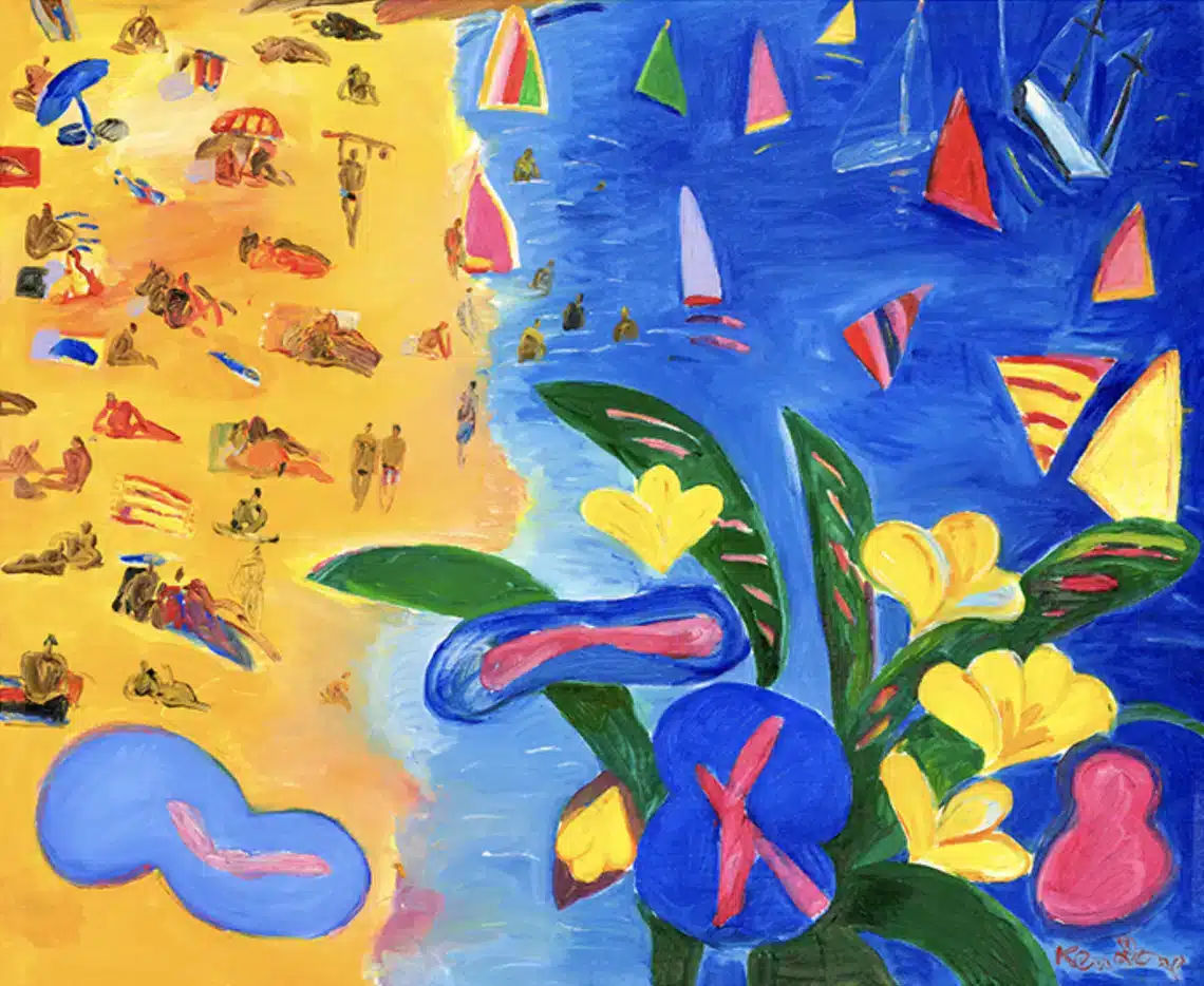 Beach triptych, panel 2, 1986 - Image 2