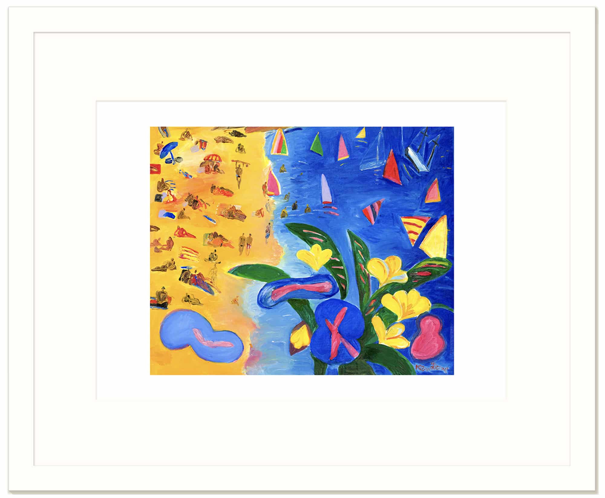 Beach triptych, panel 2, 1986 - Image 3