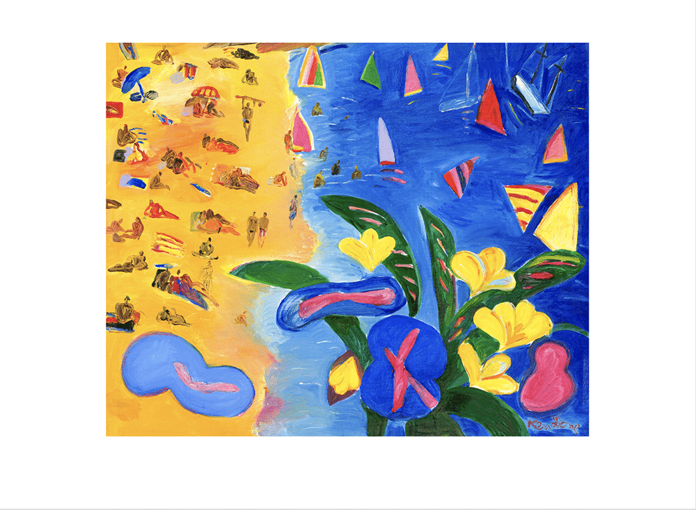 Beach triptych, panel 2, 1986