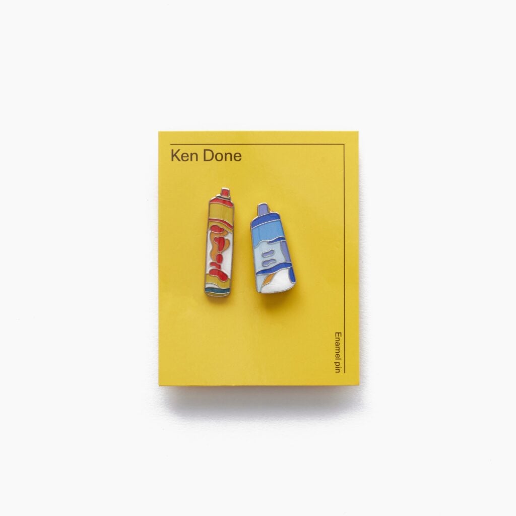‘Sunday’ Paint Tubes Pin – AGNSW x Ken Done