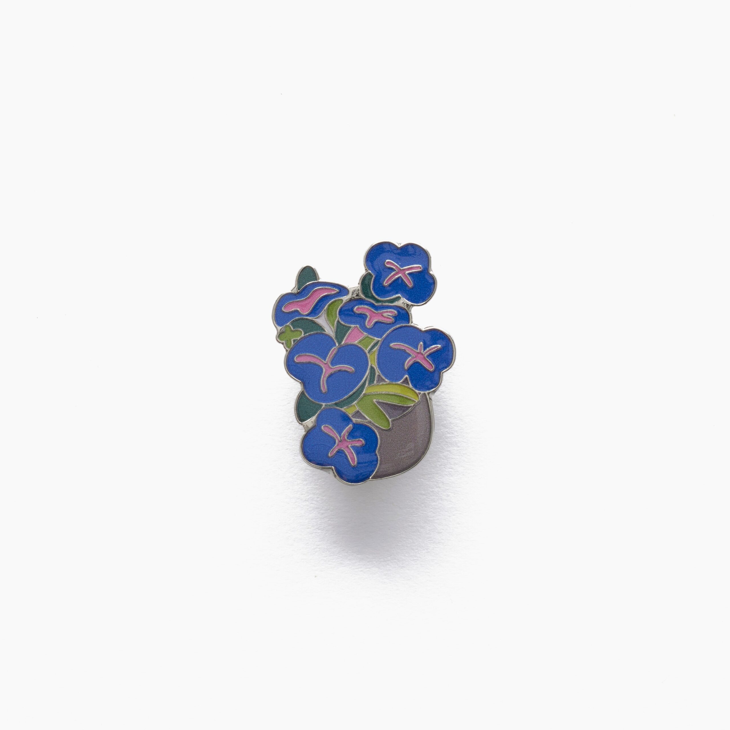 'Sunday' Purple Flowers Pin - AGNSW x Ken Done - Image 2