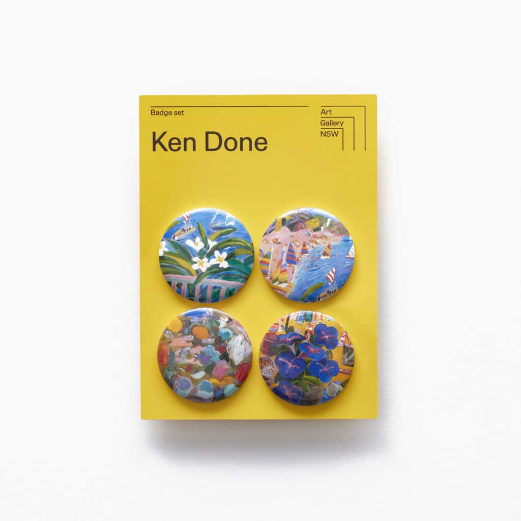 ‘Sunday’ Badge set of 4 – AGNSW x Ken Done
