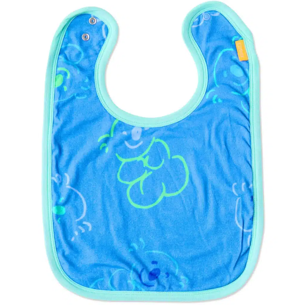 ‘Koala Cuddles’ Blue Organic Cotton Bib – Kip&Co x Ken Done