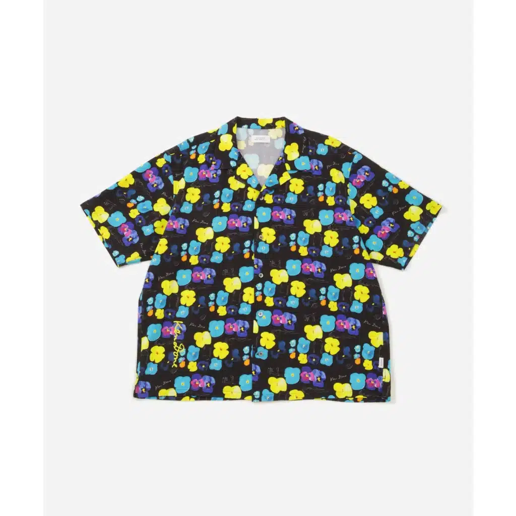 Open Collar Shirt – Pansies – Saturdays NYC x Ken Done