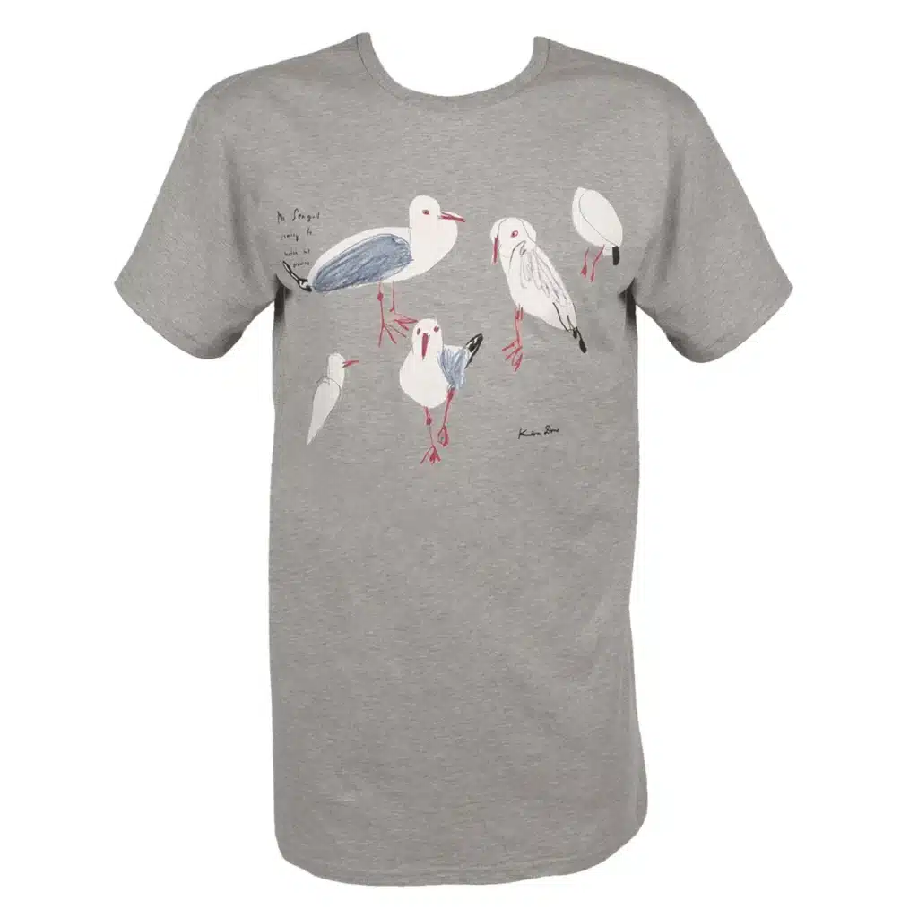 Tshirt – ‘Mr Seagull’ grey