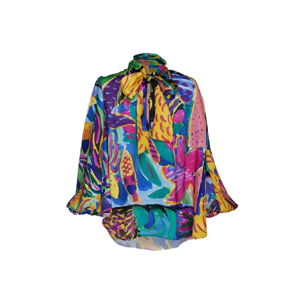 Reef garden tie blouse RWB x Ken Done