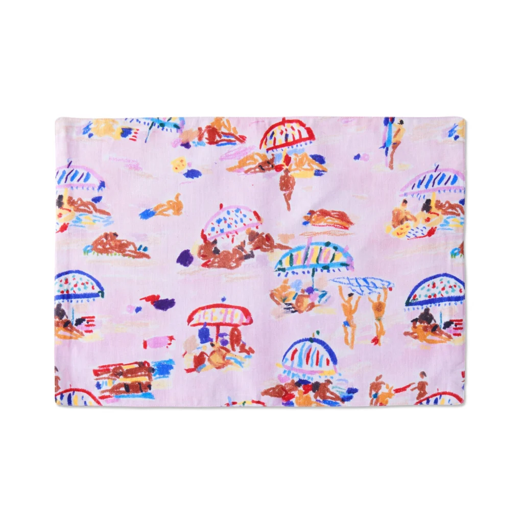 ‘Beach Days’ Linen Placemat Set – Kip&Co x Ken Done