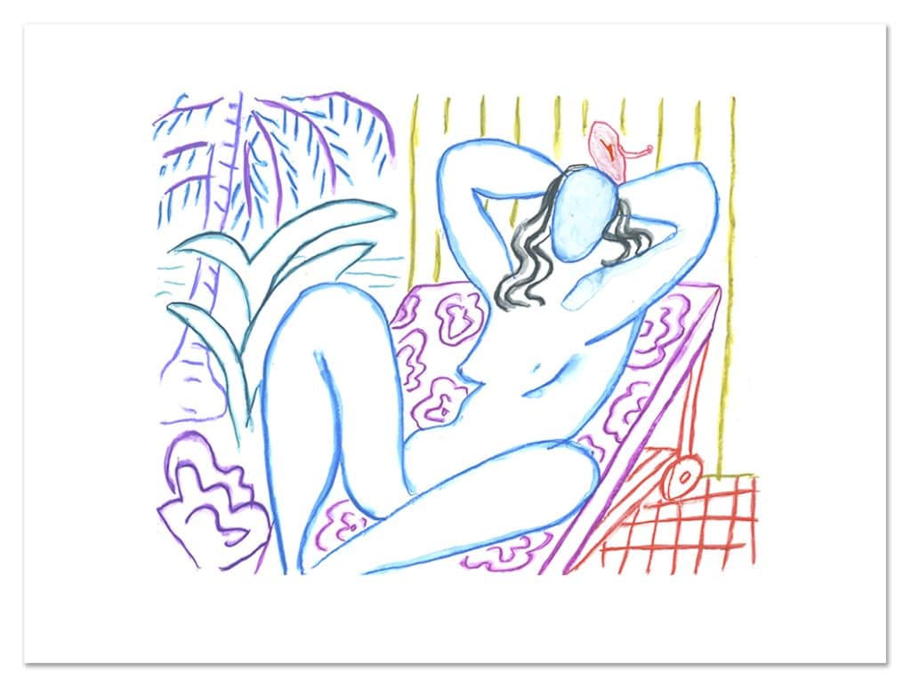 Aquamarine nude, 2017