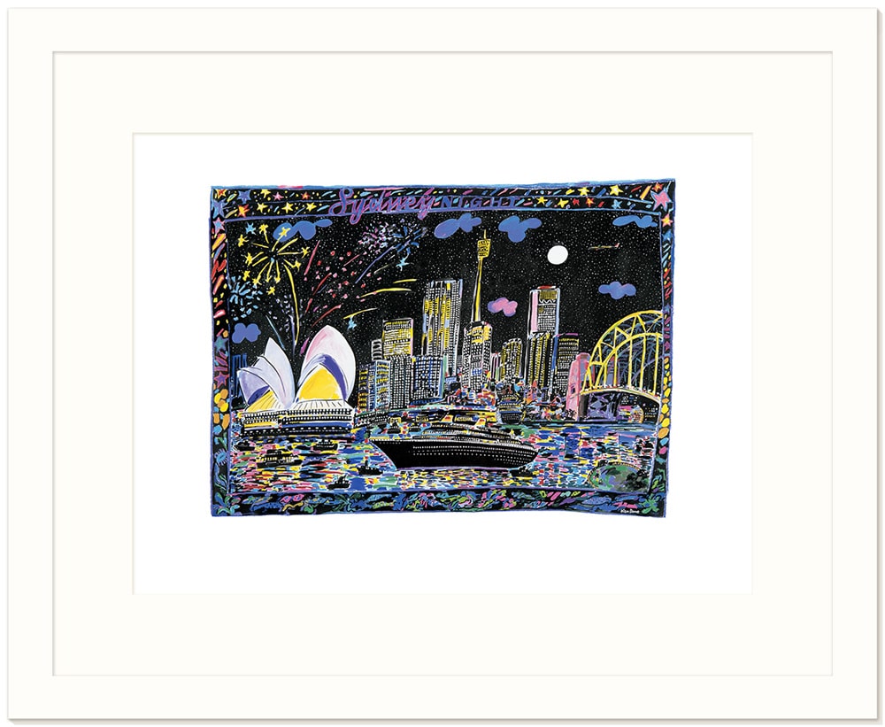 ケン・ダン Ken Done 額装プリント Sydney Night Sydney night, 1984 - Ken Done