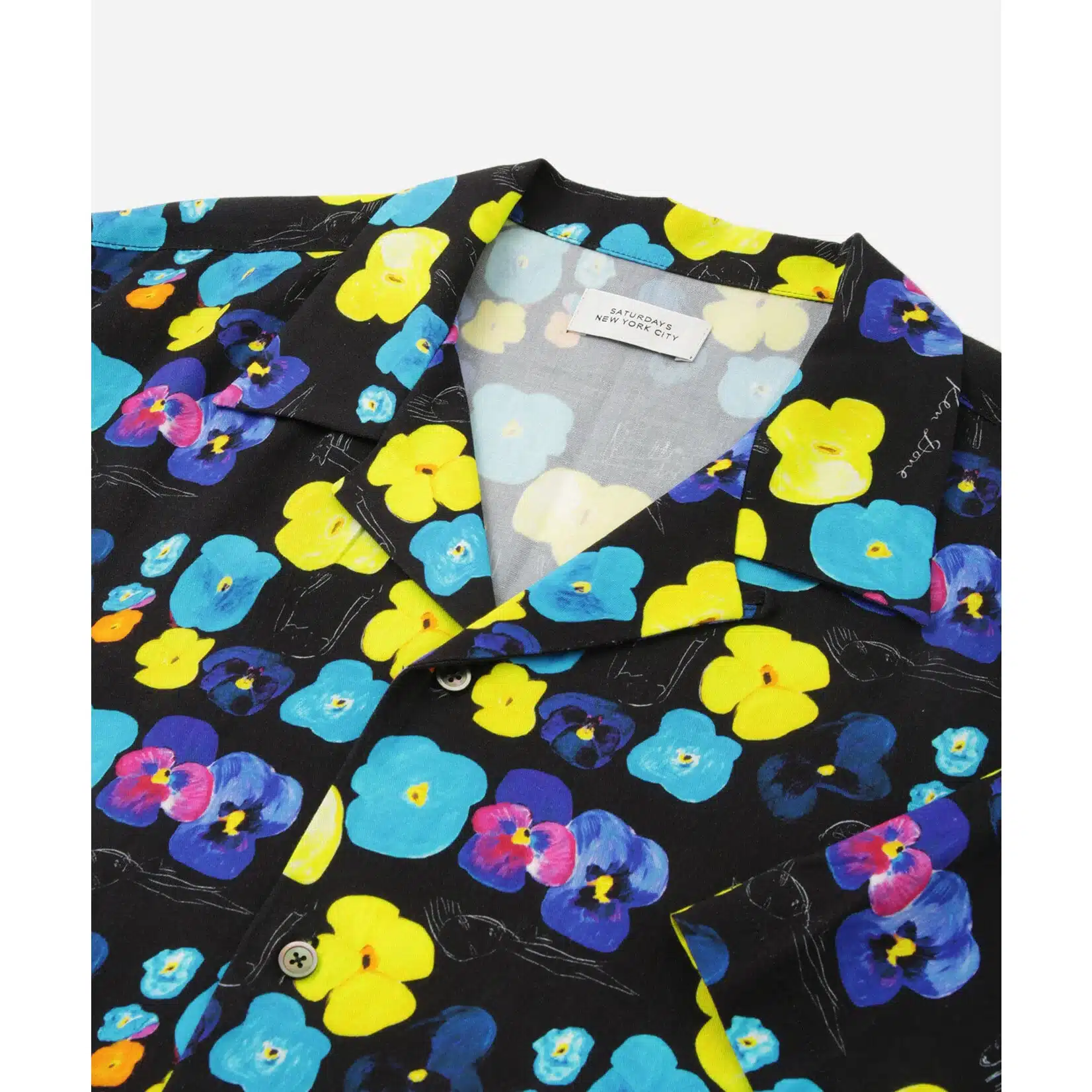 Open Collar Shirt 'Pansies' Saturdays NYC x Ken Done - Image 2